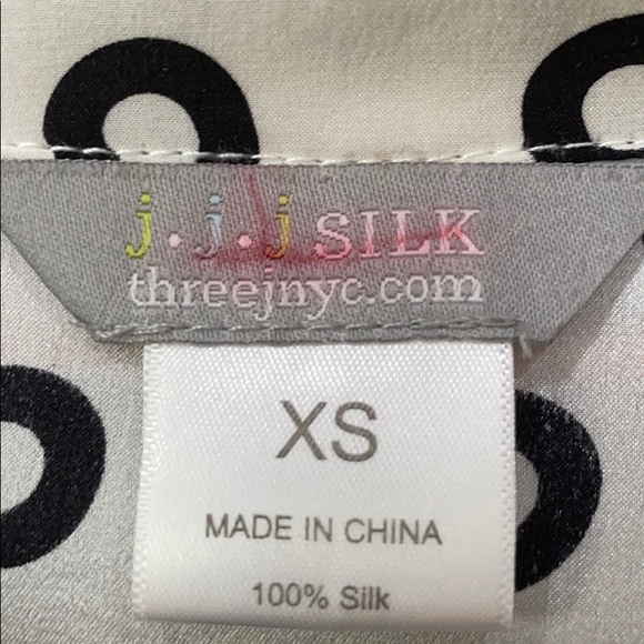 Three J NYC Silk Pajama Set Sz XS